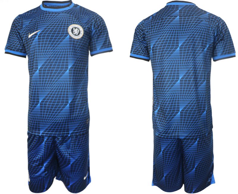 Men 2023-2024 Club Chelsea away blank blue Soccer Jersey